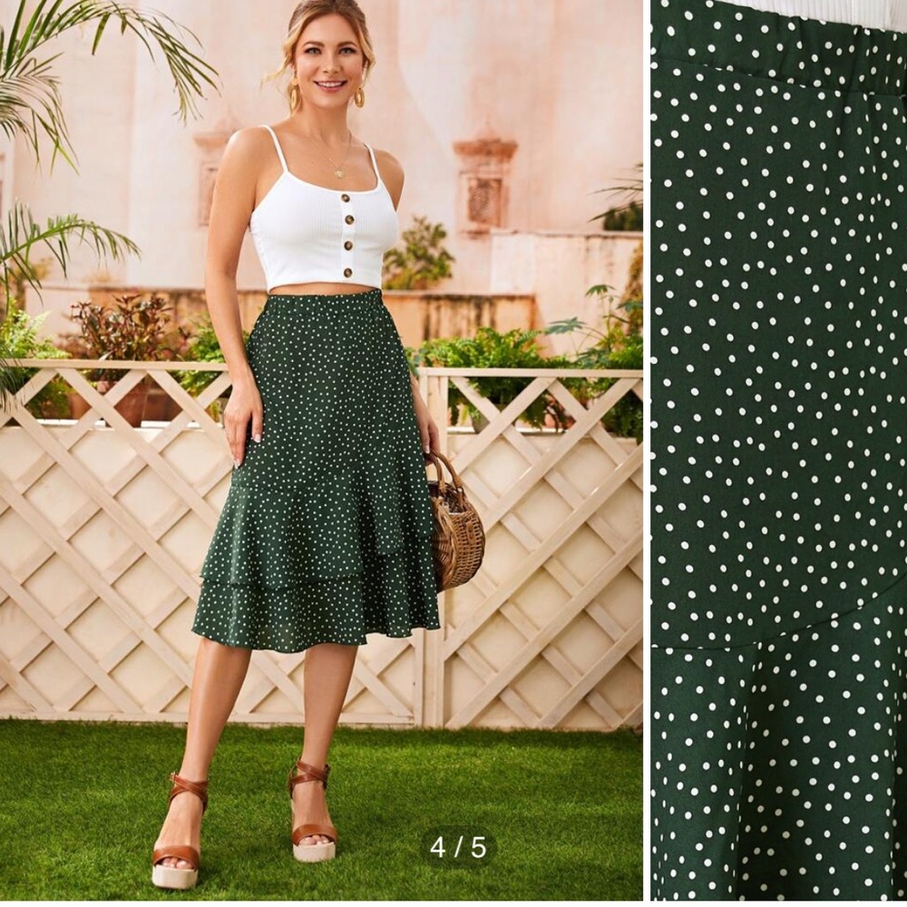 Green skirt